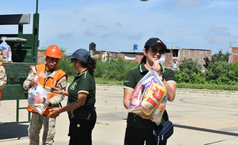 Morropón: Asociación de damas voluntarias y Agrupamiento Inclán del Ejército llevan ayuda humanitaria a Villa San Pedro