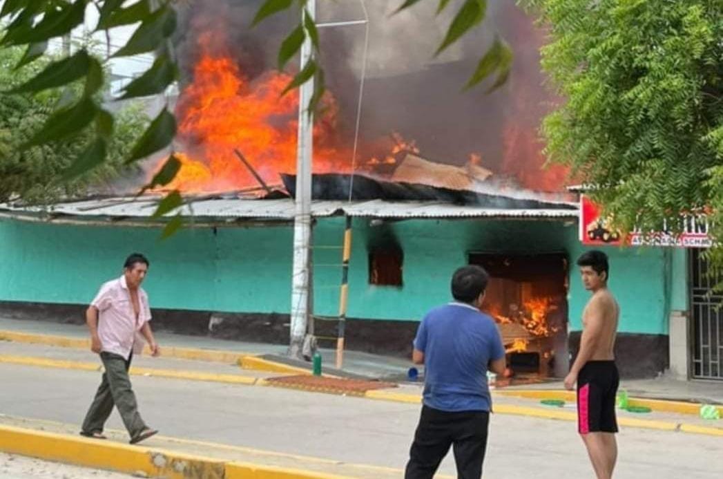 Tambogrande: incendio destruye dos viviendas