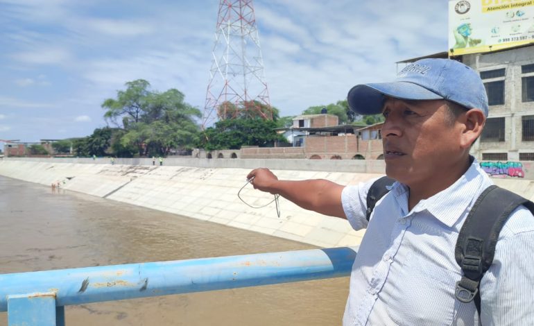 Dirigente pide que mantenimiento y encauzamiento del río esté a cargo del Proyecto Especial Chira – Piura
