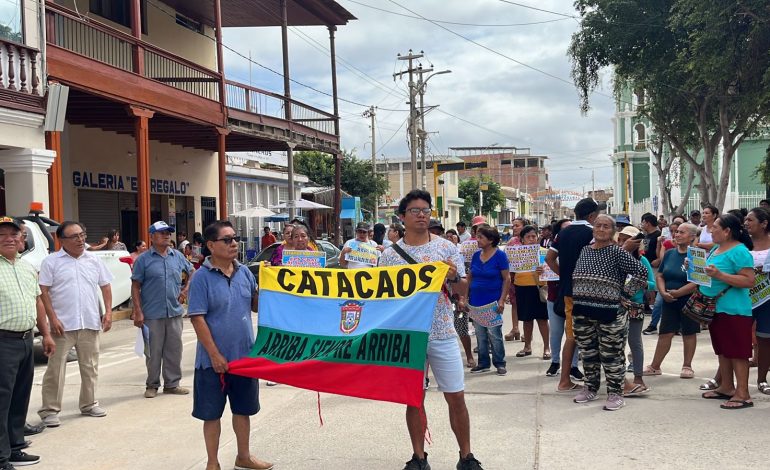 Piura: vecinos de Catacaos protestan por el desabastecimiento de agua potable