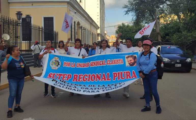 Piura: Sutep rechaza proyecto de ley que pretendería privatizar la educación
