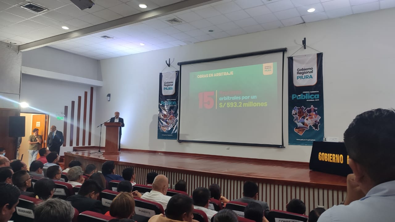 Piura: 15 procesos de arbitrajes por un monto de 593.2 millones de soles