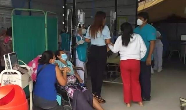 Piura: Instalan carpas para tratamiento de dengue tras colapso de hospital Santa Rosa