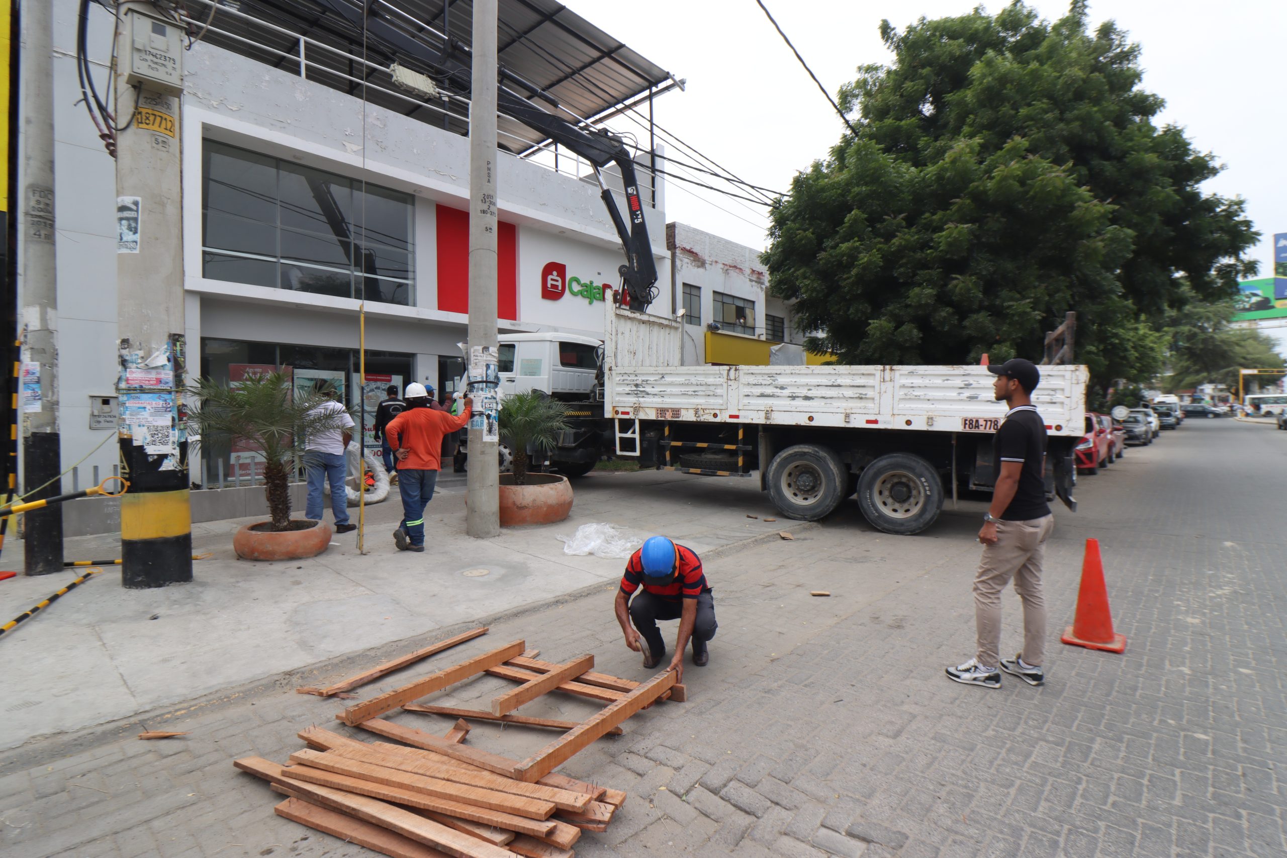 Piura: Multa a sucursal de Caja Paita por utilizar indebidamente áreas de circulación vial