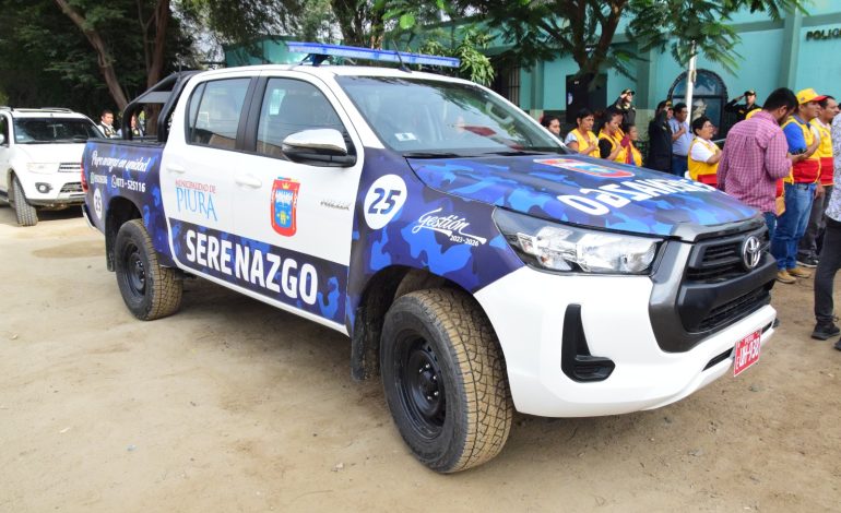 Piura: entregan camioneta a la Comisaría Los Algarrobos para fortalecer patrullaje