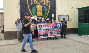 Piura: 120 agentes del INPE acatan protesta para exigir ser incorporados a la ley 29709
