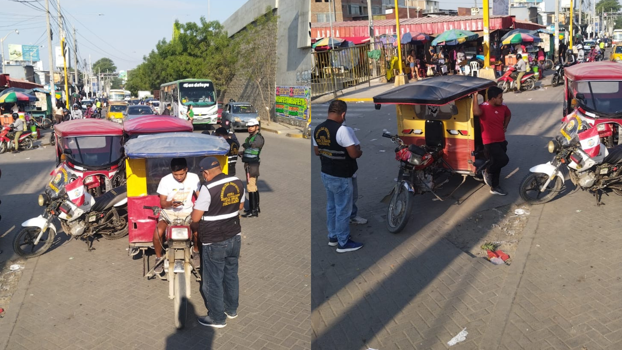Piura: 11 mototaxis son enviadas a depósito por realizar servicios en bypass de la Av. Sánchez Cerro