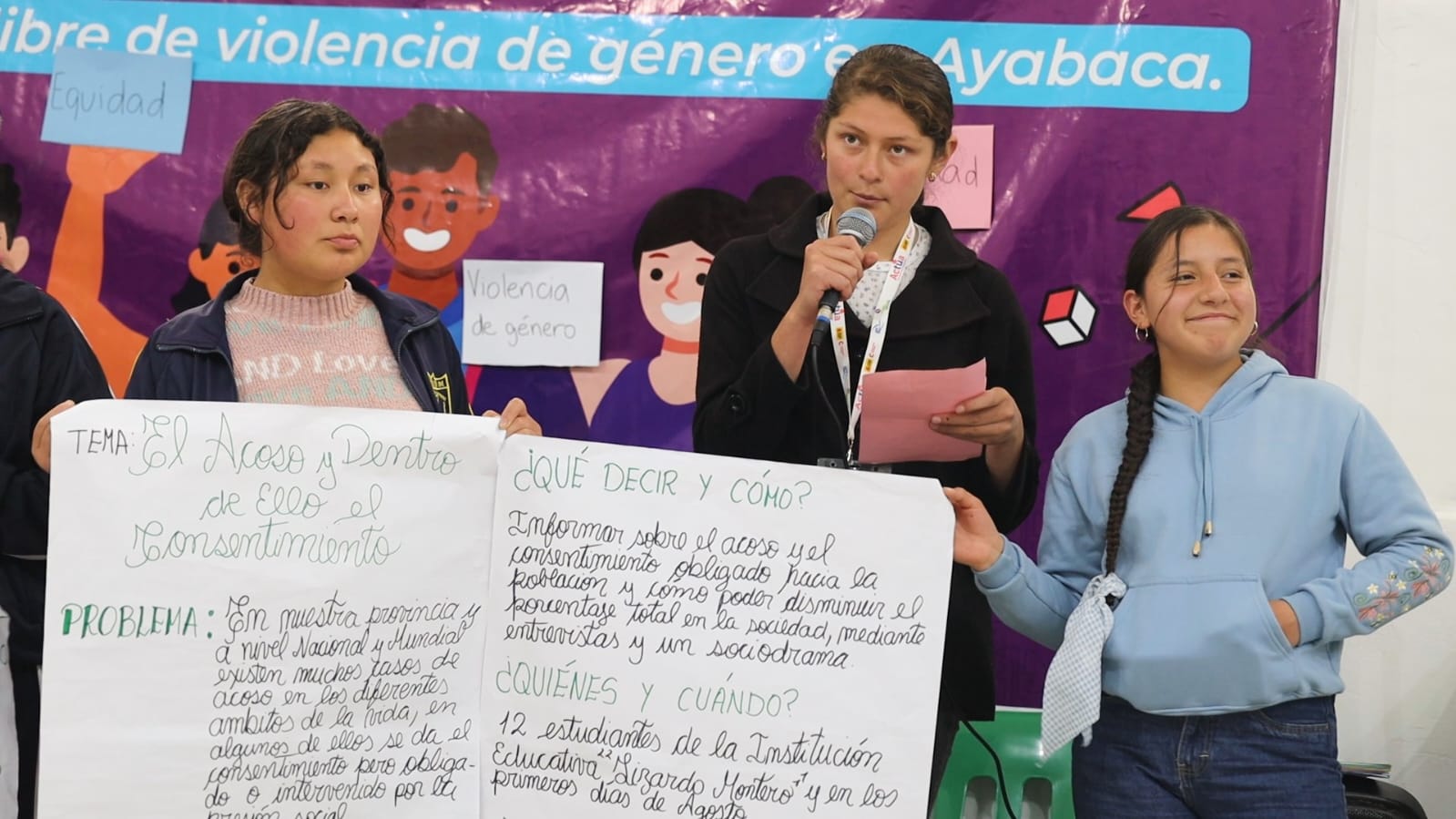 Más de 100 escolares de Ayabaca planifican acciones de prevención de la violencia de género