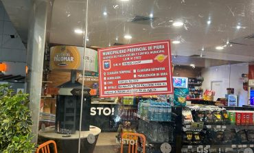 Piura: multan y clausuran minimarkert del grifo Mega por facilitar consumo de bebidas alcohólicas en vía pública