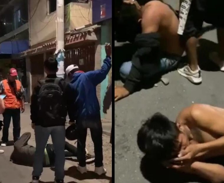 Piura: vecinos golpean y desnudan a tres presuntos delincuentes en la Urb. Ignacio Merino