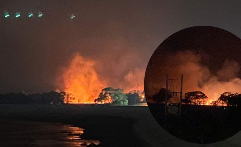 Fuego en la Universidad Nacional de Piura alerta a piuranos