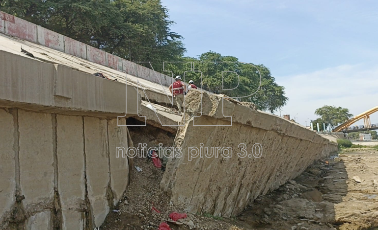 Losas del río Piura no soportarán una nueva crecida