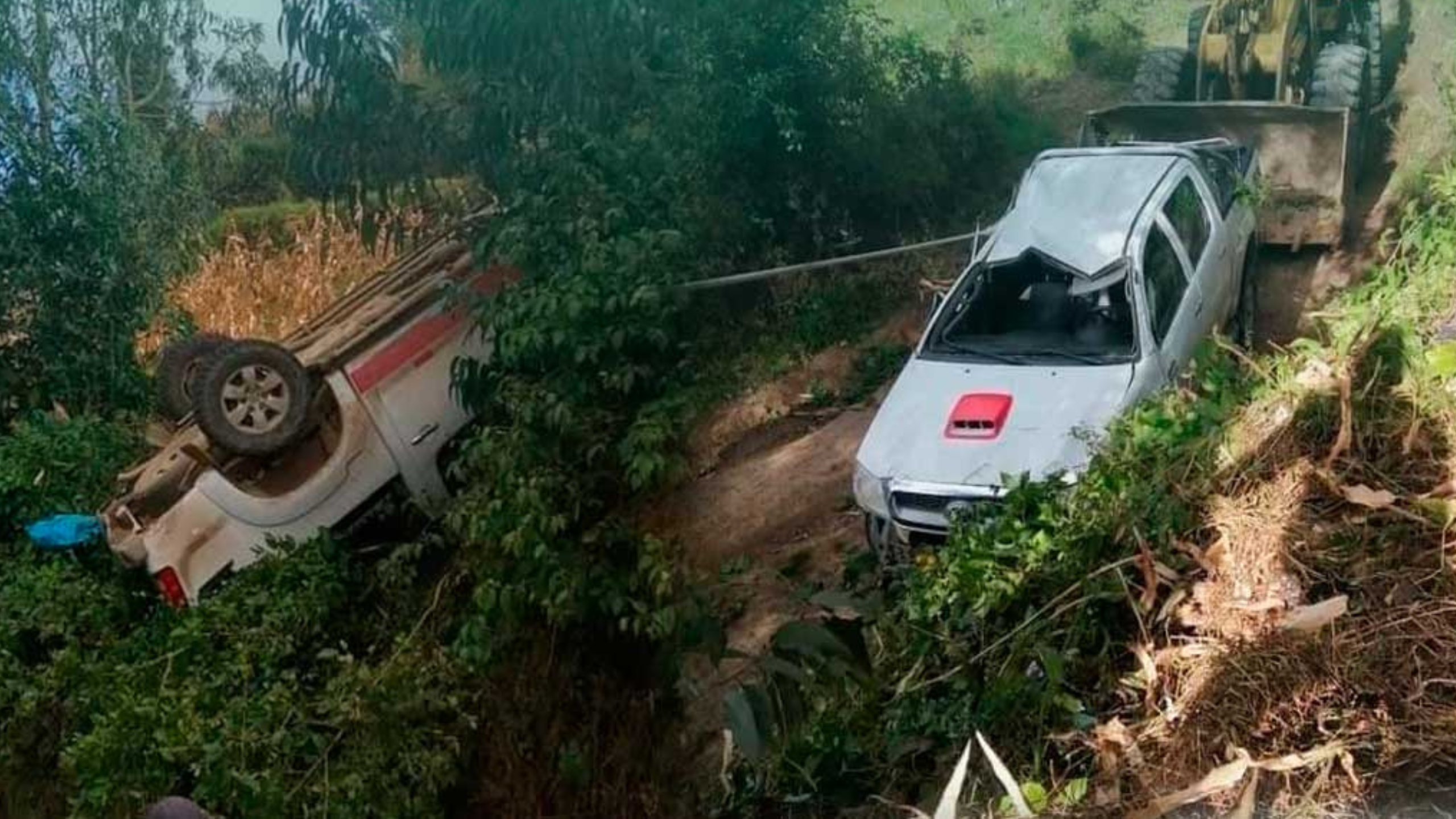 Camioneta se despista en la vía Sapalache – Huancabamba