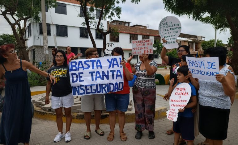 Piura: moradores de Ignacio Merino exigen a las autoridades acciones por incremento de la inseguridad