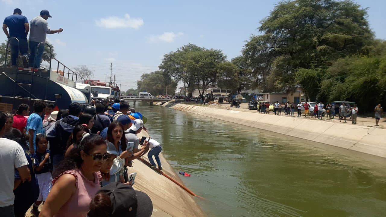 Piura: Encuentran el cuerpo de una mujer ahogada en canal Biaggio Arbulú