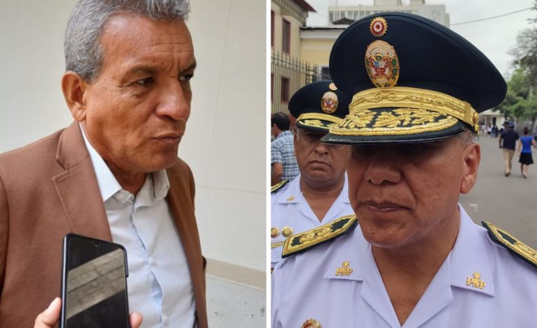 Alcalde y Jefe de la Macro Región Policial discrepan por Declaratoria de Emergencia en Sullana