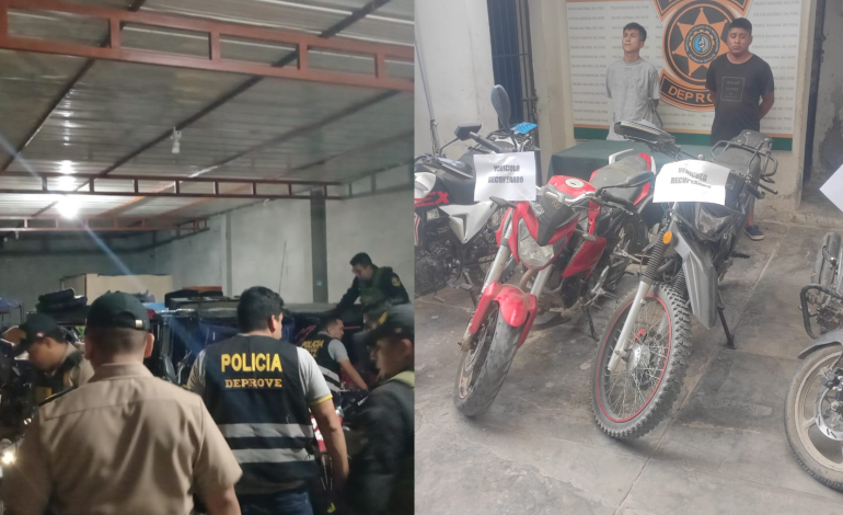 Piura: Detienen a presuntos integrantes de banda criminal y recuperan de vehículos robados