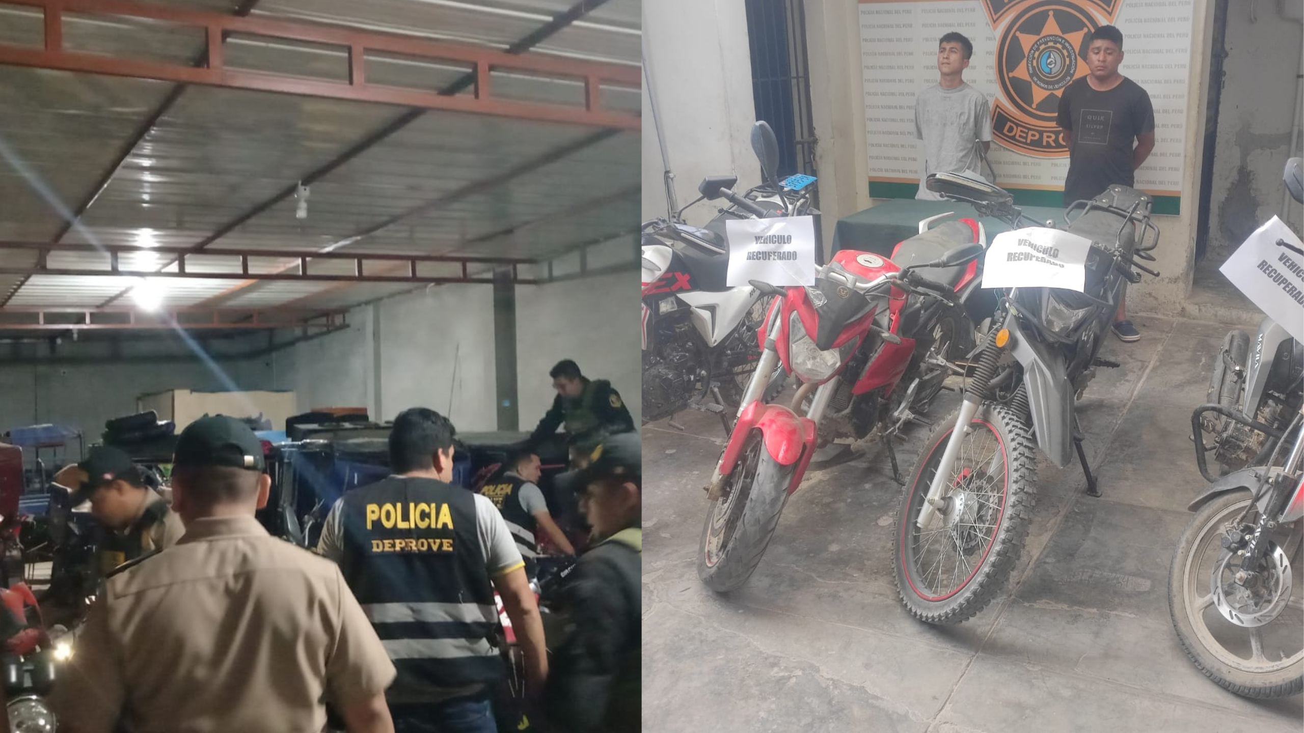 Piura: Detienen a presuntos integrantes de banda criminal y recuperan de vehículos robados