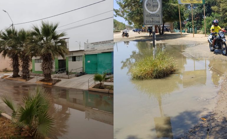 Piura: colapso de desagües pone en riesgo la salud de la población