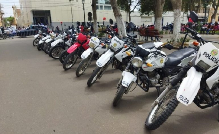 Piura: adquirirán  motocicletas para mejorar patrullaje y combatir la delincuencia