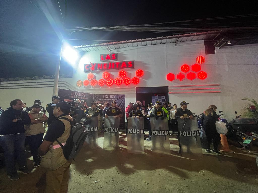 Piura: interviene bares por hallazgo de menores y extranjeros indocumentados