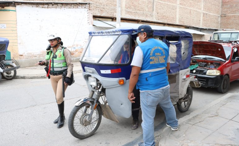 Piura: continúan con los operativos contra el transporte informal