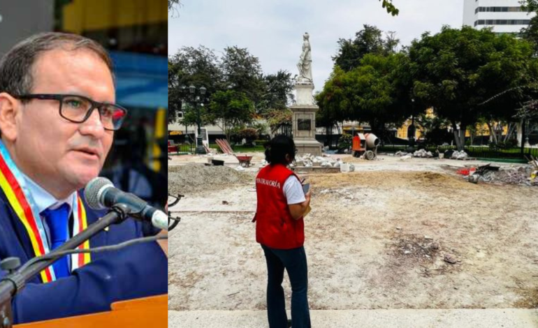 Alcalde de Piura: «La denuncia por estado de la Plaza de Armas será asumida por Procuraduría»