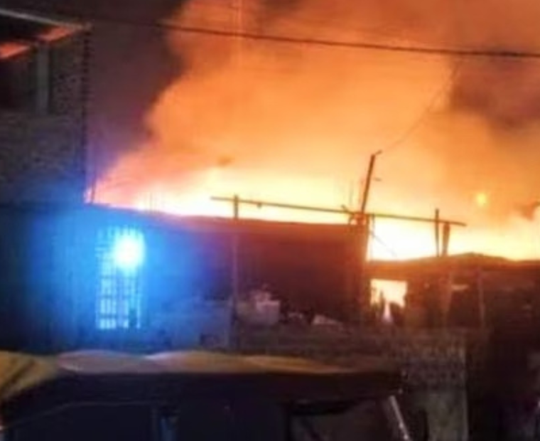 Talara: incendio destruye doce viviendas