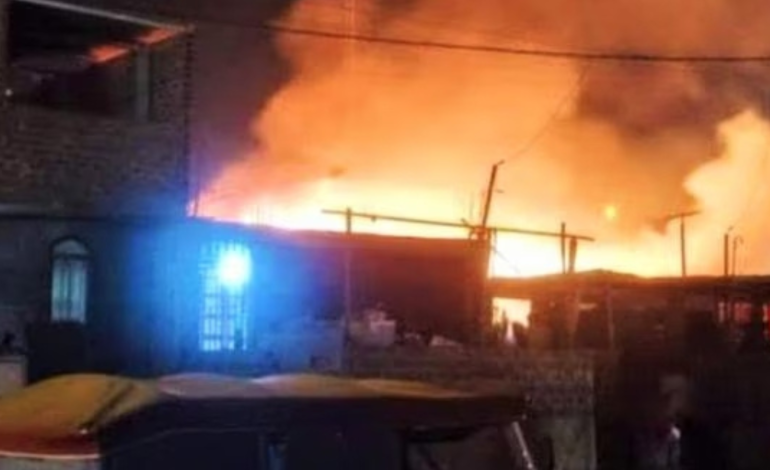 Talara: incendio destruye doce viviendas