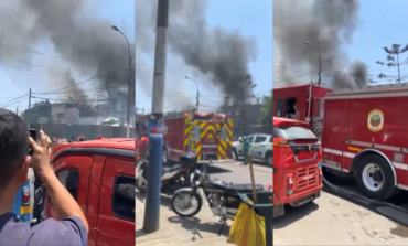 Piura: incendio en avenida Grau de Castilla