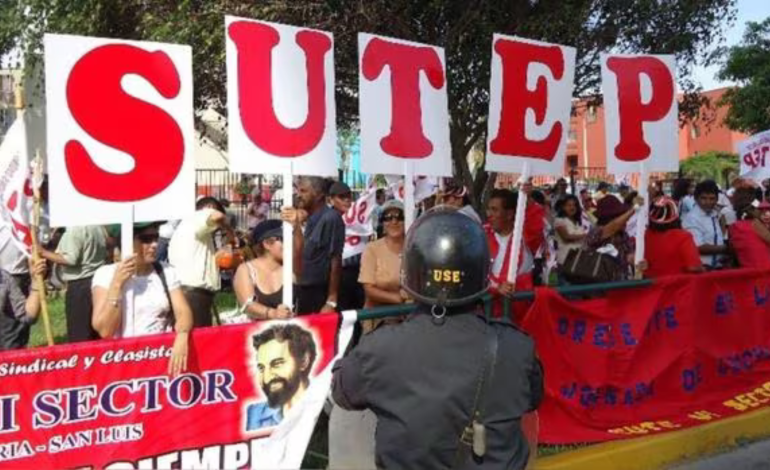 Sutep anuncia huelga nacional en 2024 si Gobierno no atiende demandas del gremio