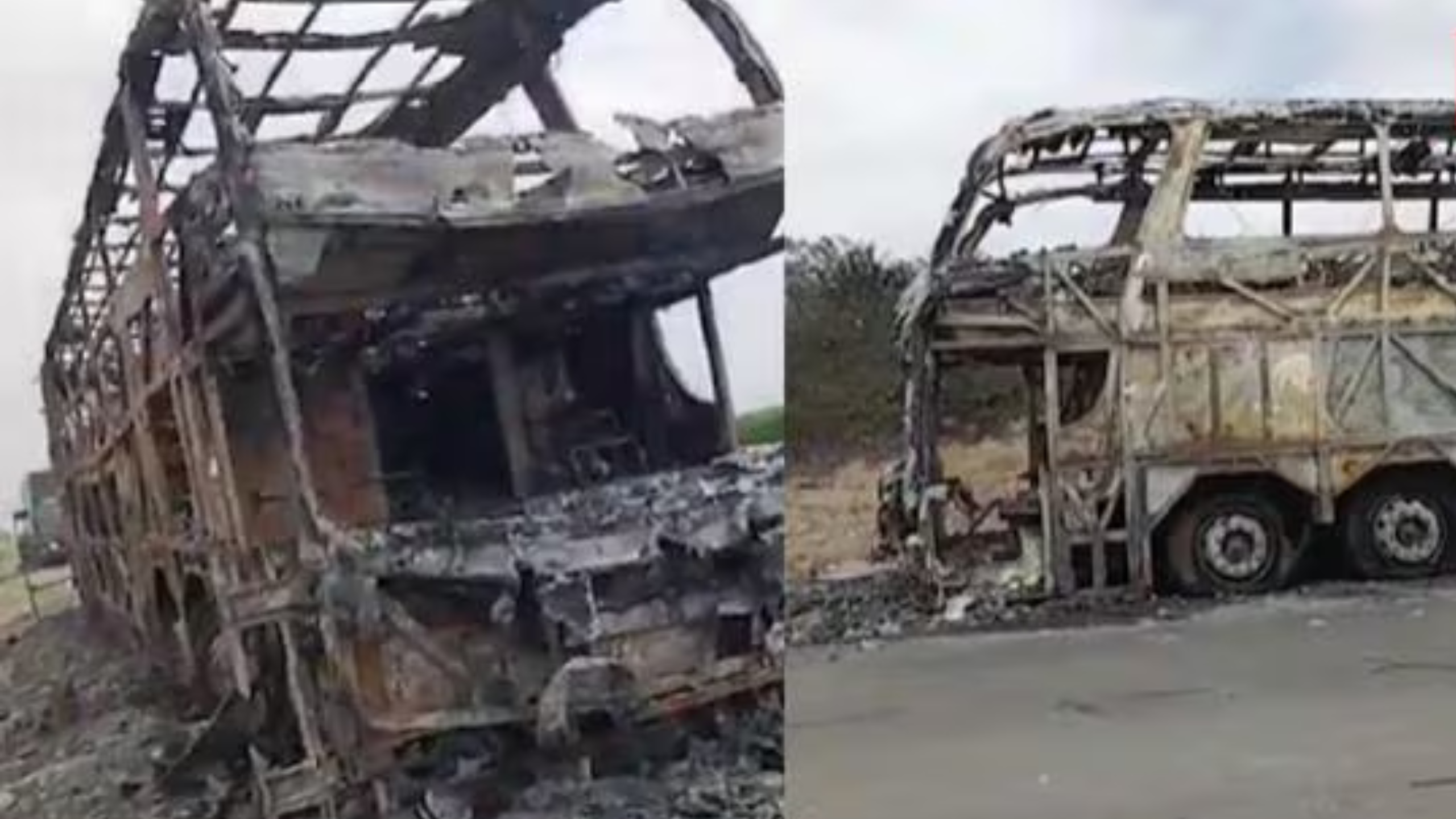 Trujillo: Bus interprovincial se incendia en la carretera Panamericana y al menos 30 pasajeros quedaron varados