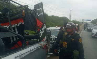 Piura: accidente de tránsito en la carretera Piura - Catacaos deja cuatro heridos