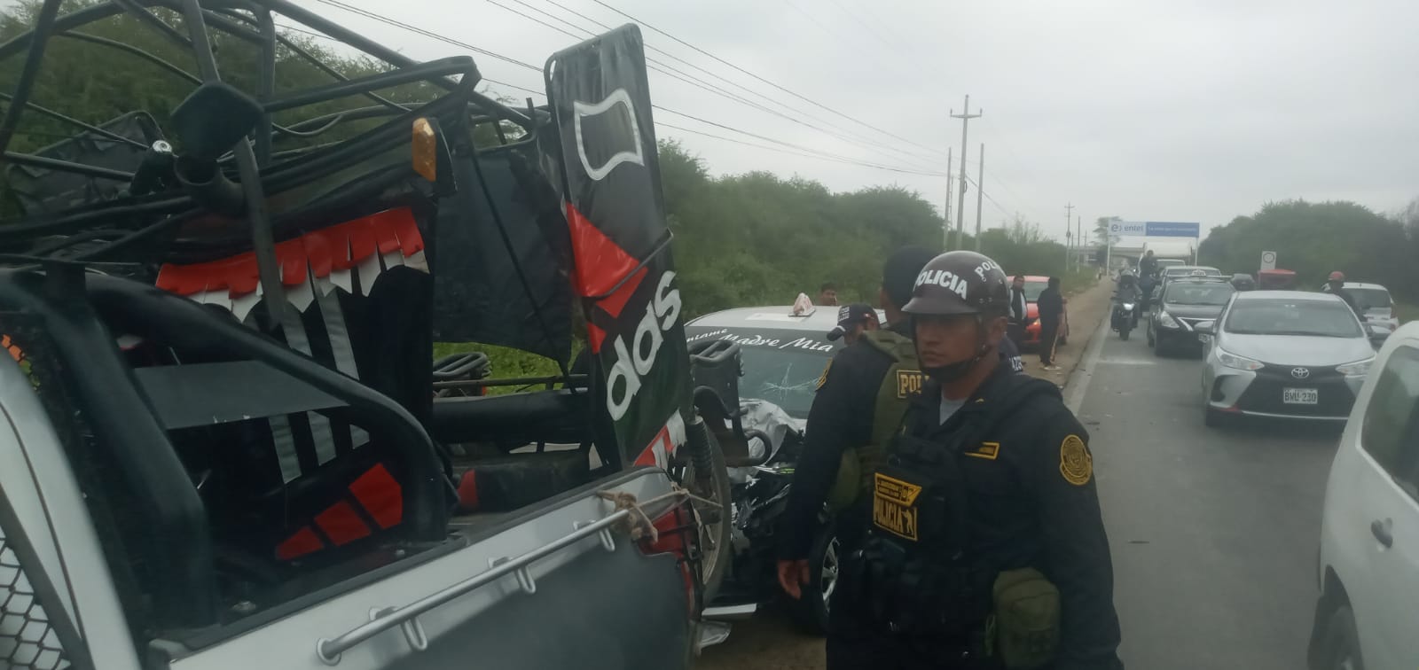 Piura: Accidente De Tránsito En La Carretera Piura - Catacaos Deja ...