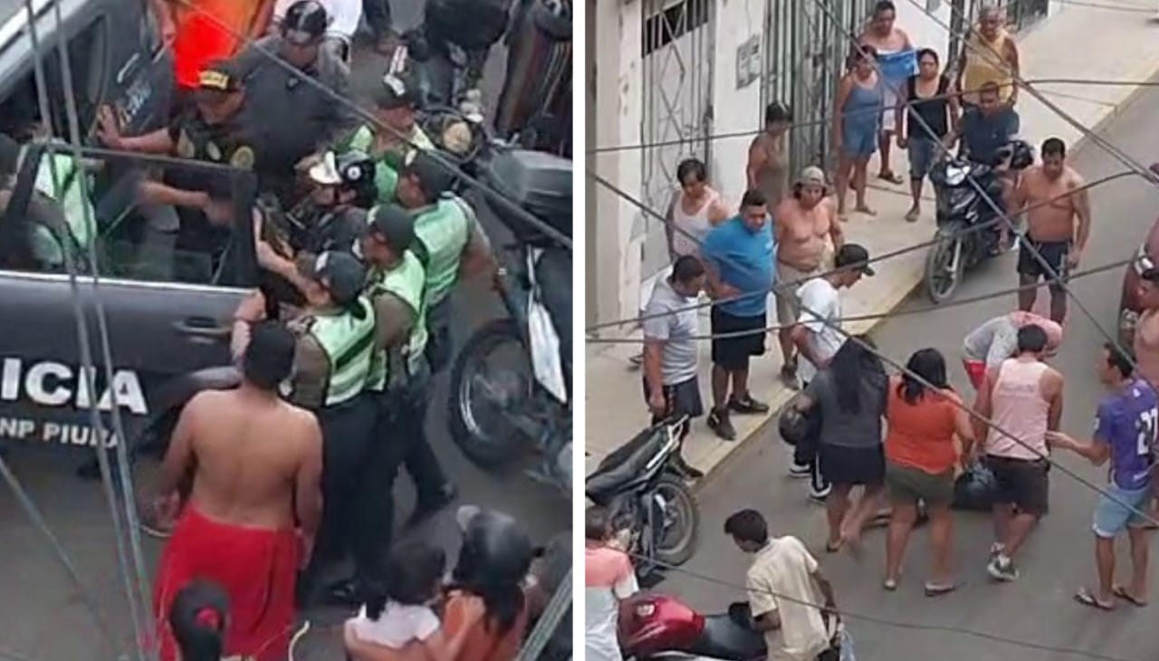 Piura: vecinos dan golpiza a dos presuntos delincuentes
