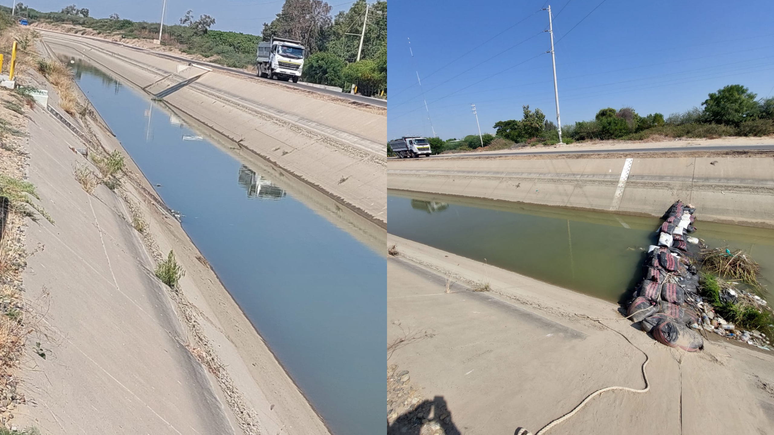 Piura: inician restricciones de agua por trabajos de mantenimiento en canal Escobar