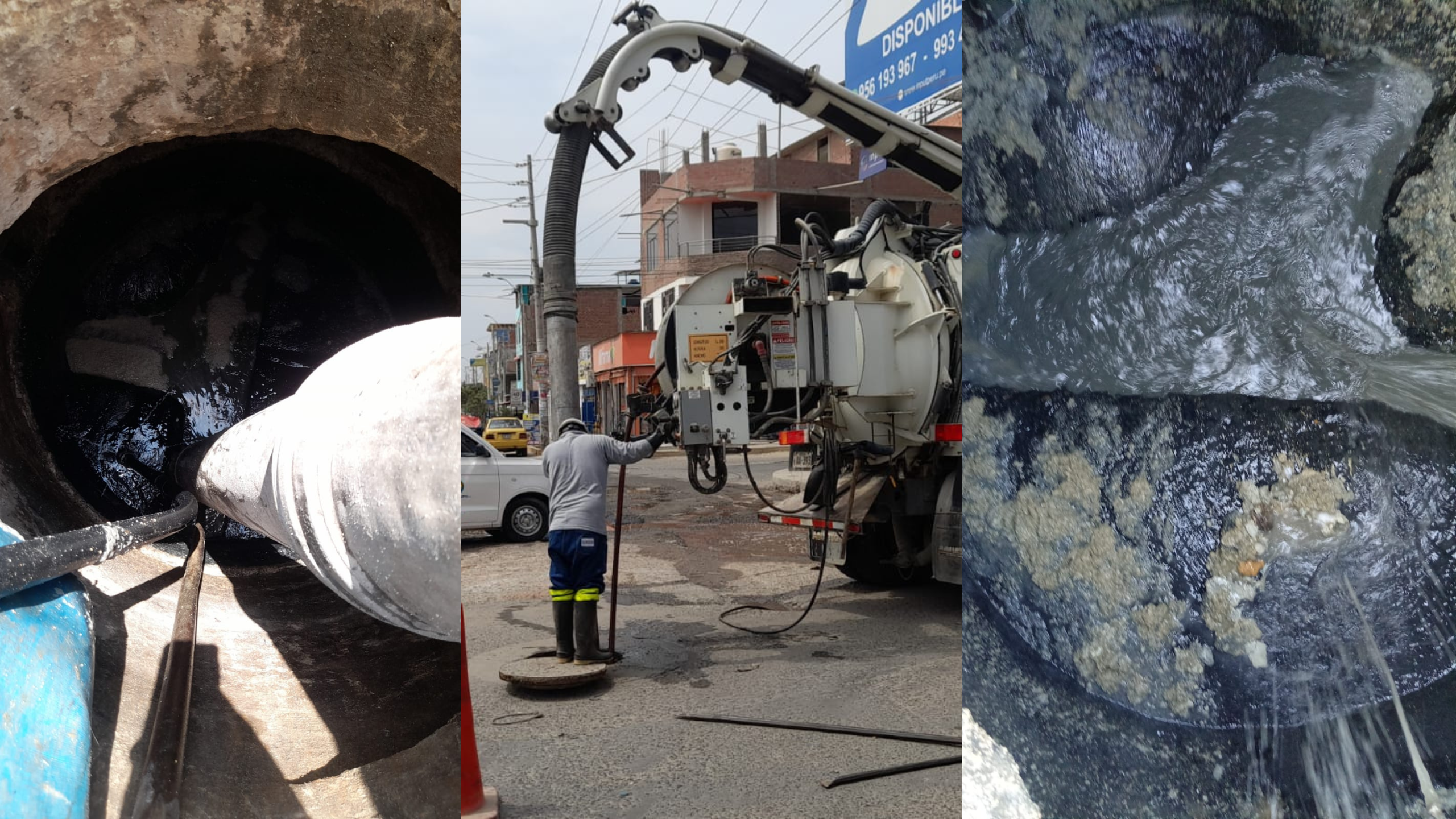 Se elimina grasas, piedras y basura en más de 1000 metros de alcantarillado en Piura