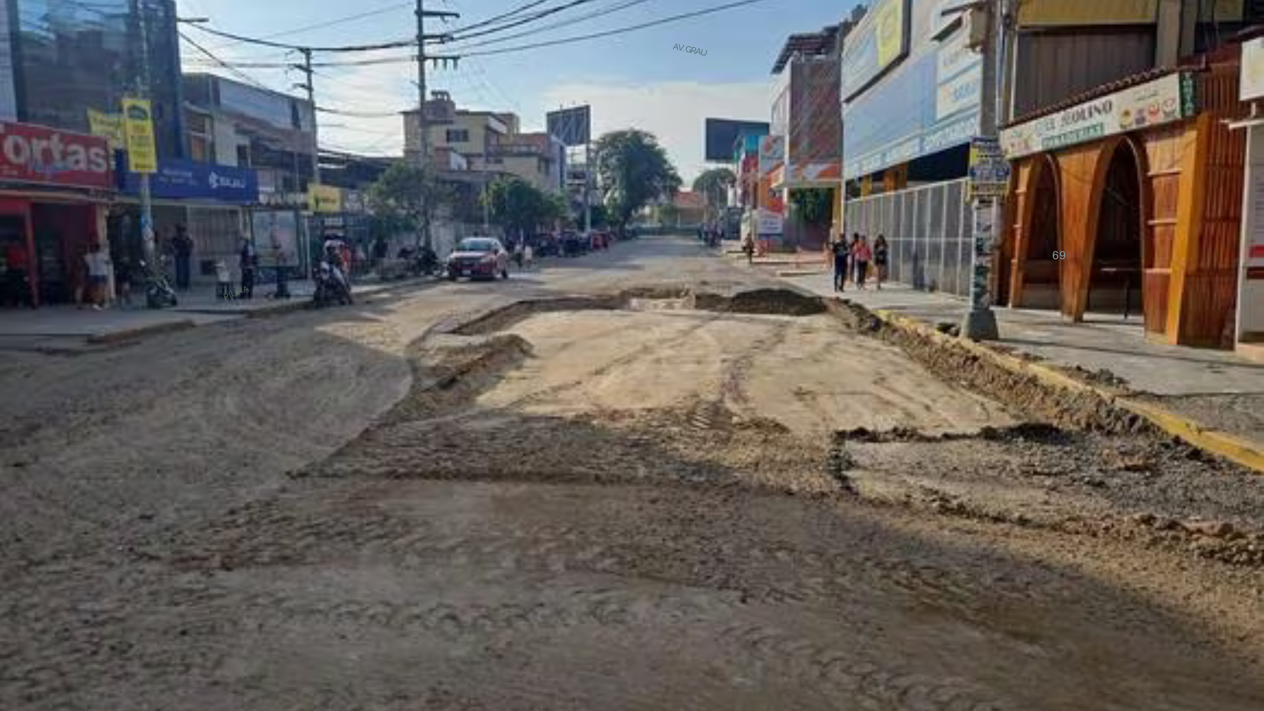 Piura: Inician la recuperación del pavimento de la avenida Grau