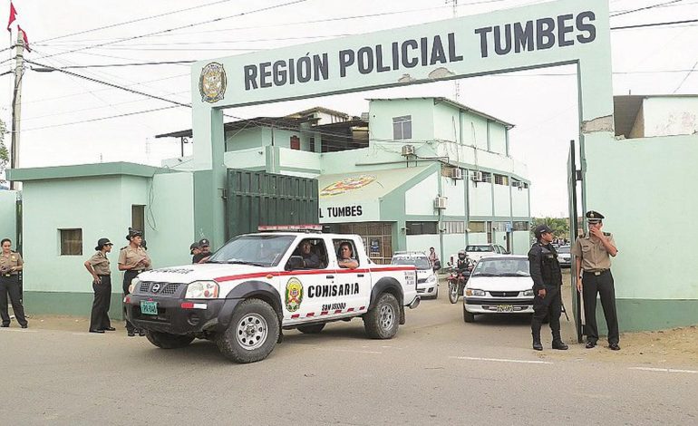 Tumbes: diez policías son detenidos por supuesto cobro de cupos a transportistas