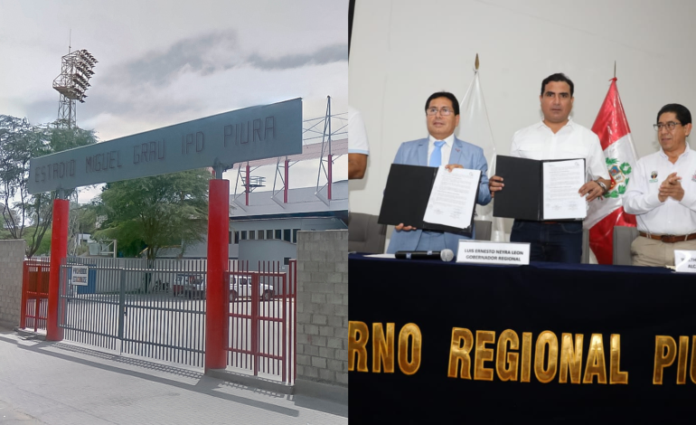 GORE Piura e IPD firman convenio para ejecución de obras en estadio Miguel Grau
