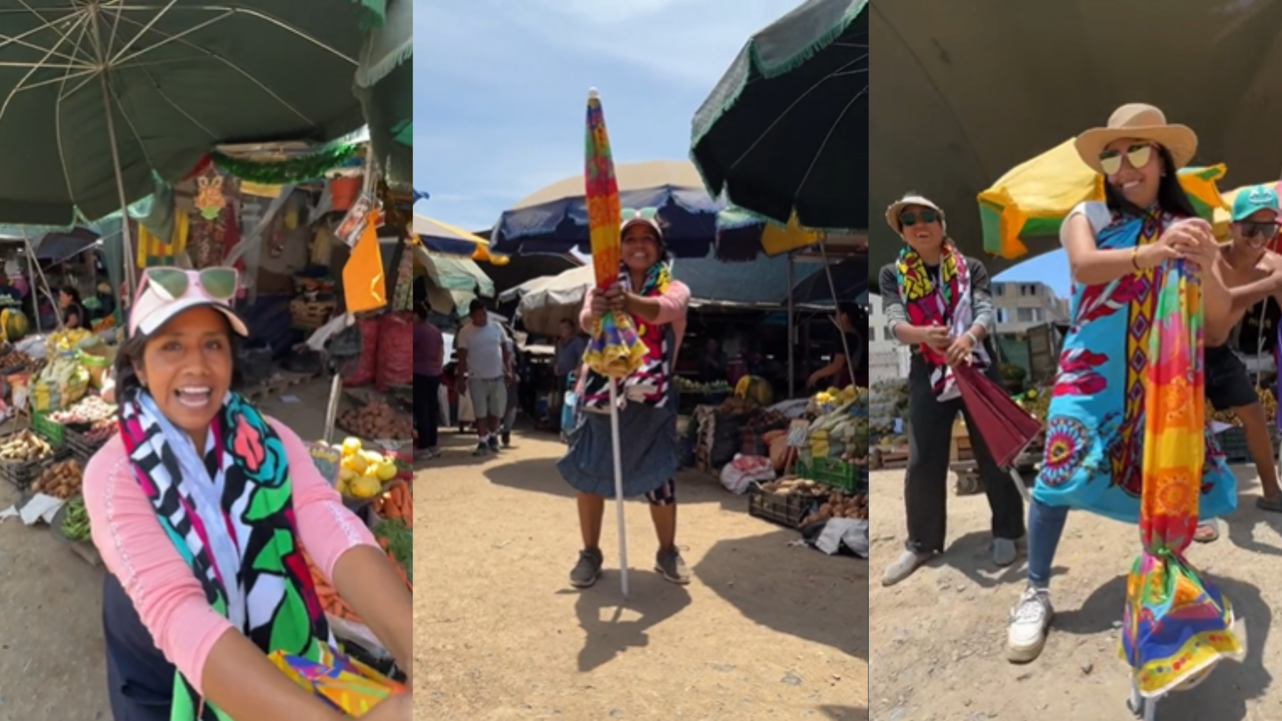 Comerciantes de mercado recrean popular “Tema del verano” y causan sensación en TikTok
