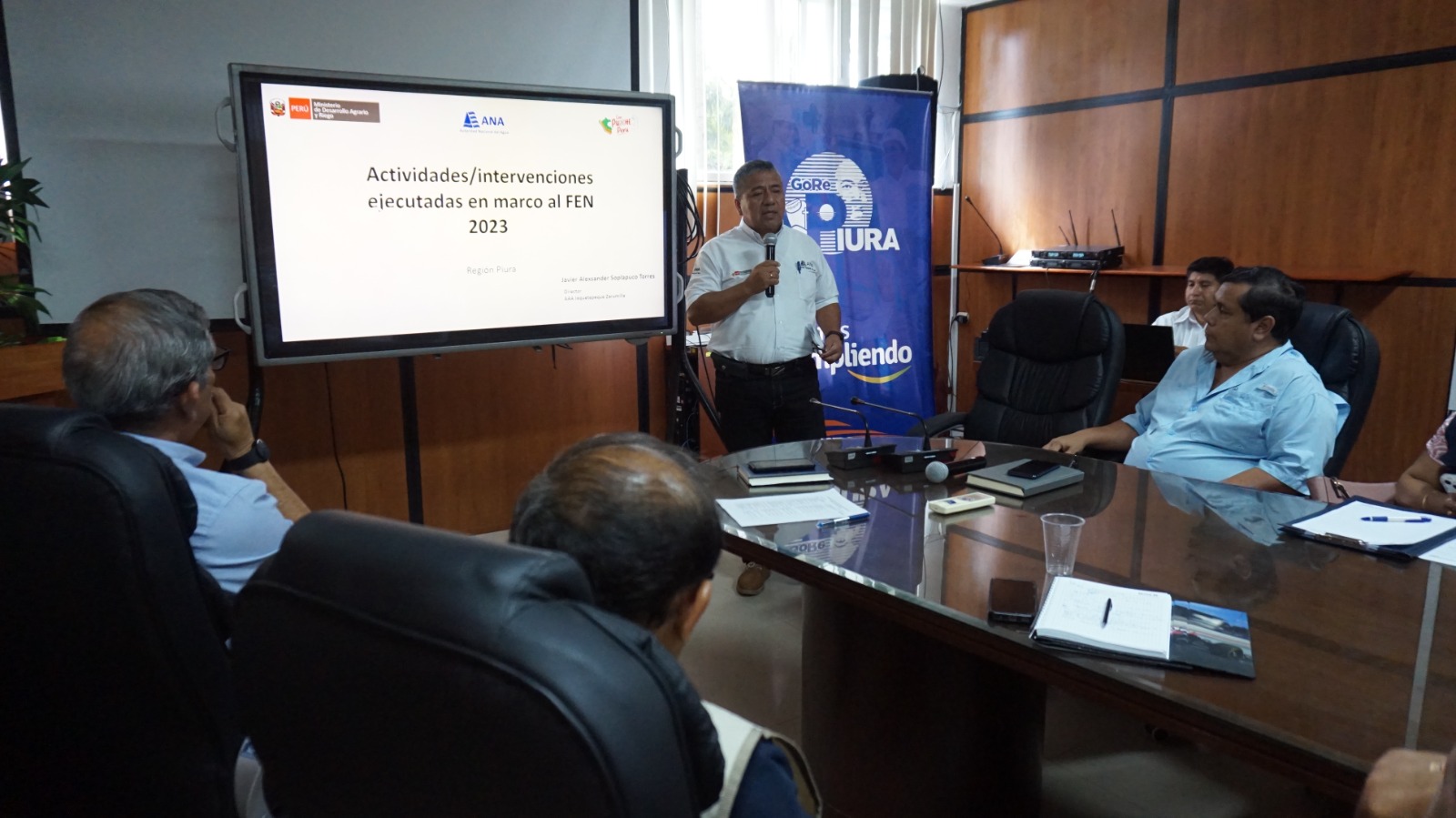 Piura: Autoridad Nacional del Agua atenderá 23 sectores vulnerables con maquinaria propia