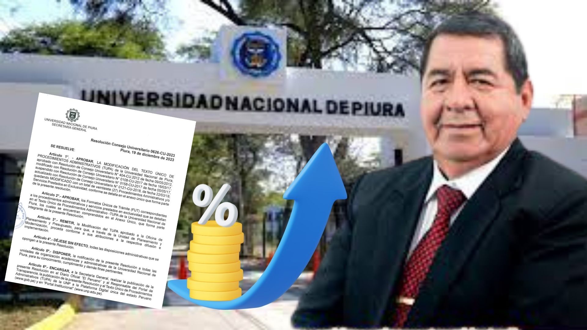 Universidad Nacional de Piura: Gestión de Santos Montaño aumenta el costo de matrícula y otras tasas educativas