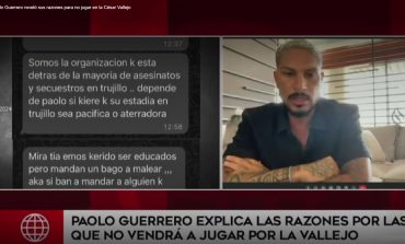 Paolo Guerrero confirma que se aleja de Vallejo por amenazas: "Sólo quiero jugar al fútbol"