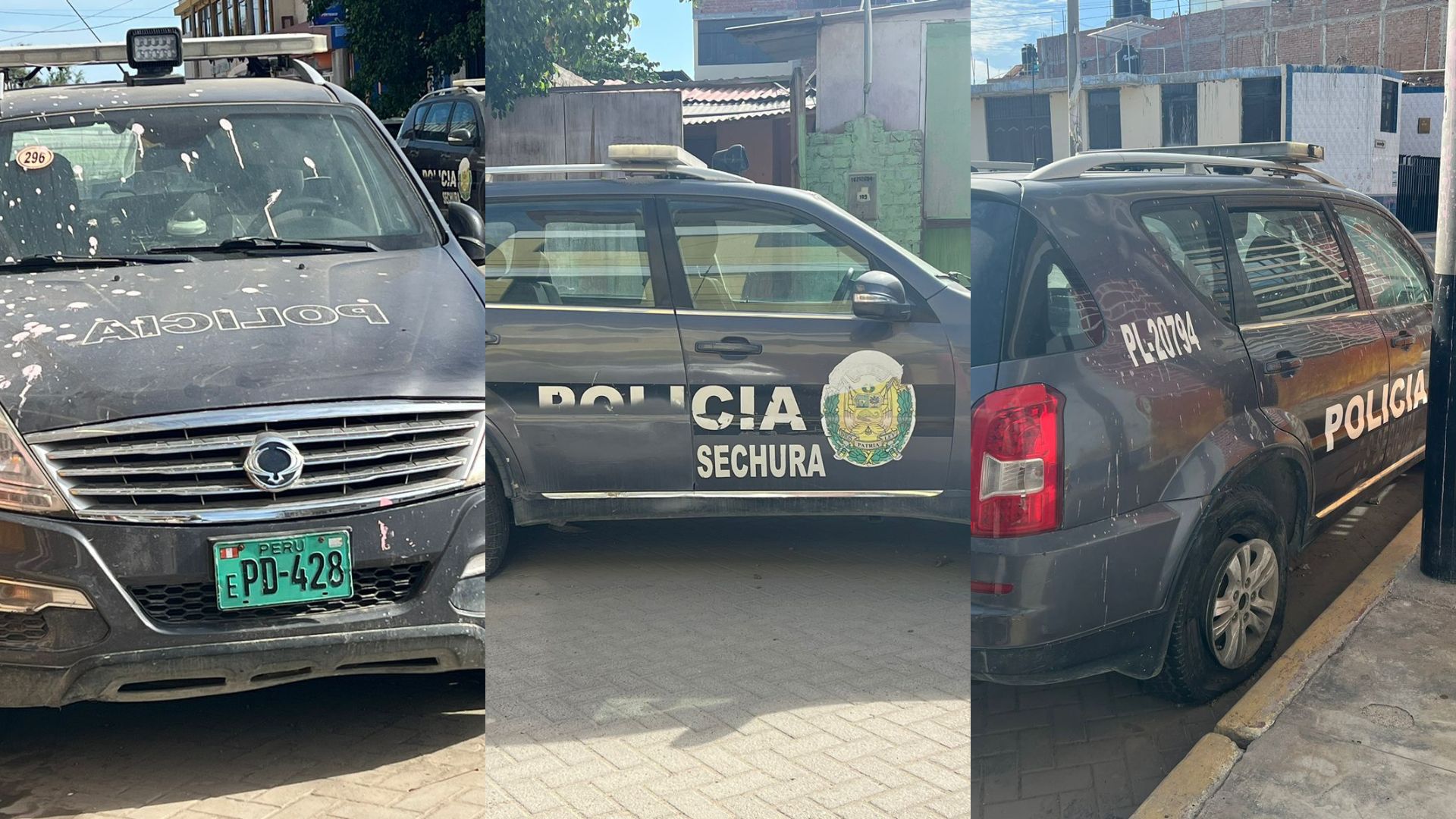 Piura: vehículos policiales inoperativos lucen abandonados en la calle