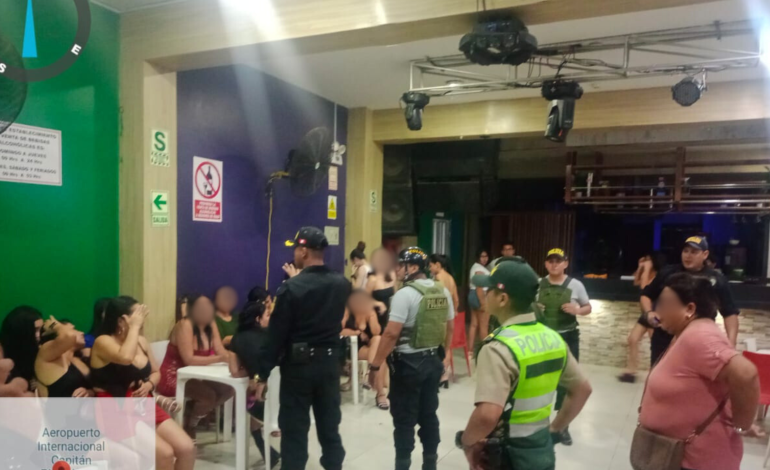 Diez venezolanas detenidas en operativo de fiscalización en bares de Talara Alta
