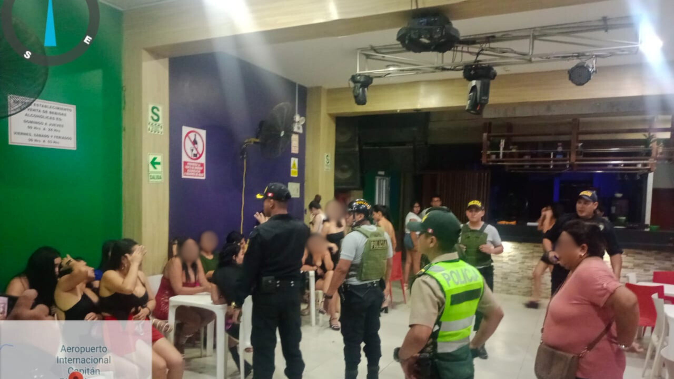Diez venezolanas detenidas en operativo de fiscalización en bares de Talara Alta