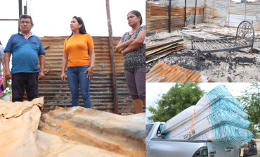 Piura: llevan ayuda a damnificados por incendio en Upis San Pablo