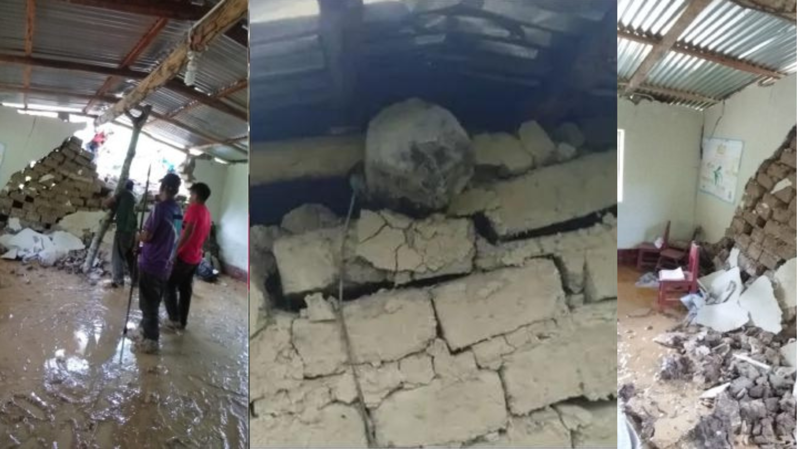 Lluvias en Piura: colapso de aulas en colegio de Huancabamba