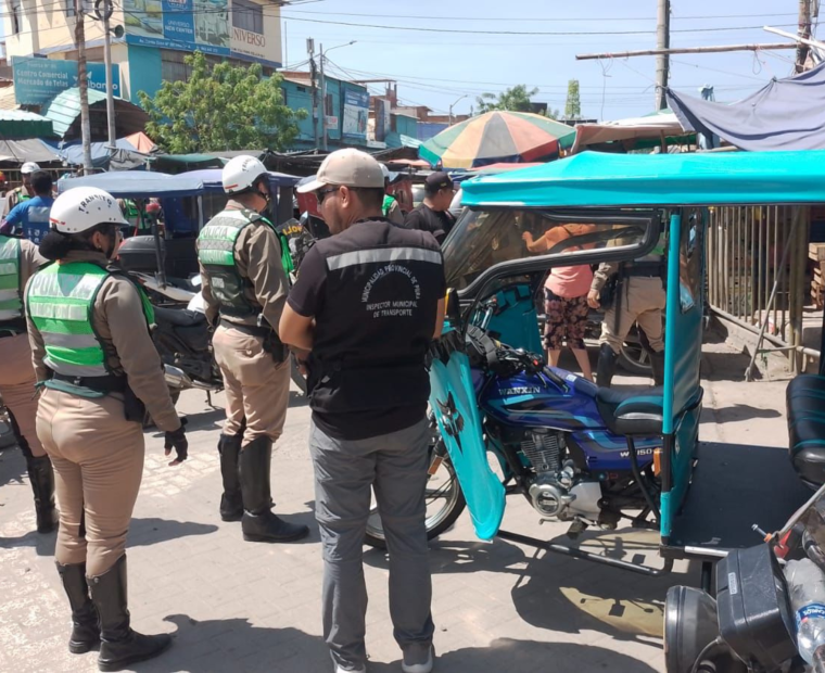 Interviene más de 130 vehículos por falta de tarjeta de circulación en Piura